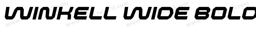 Winkell Wide Bold字体转换